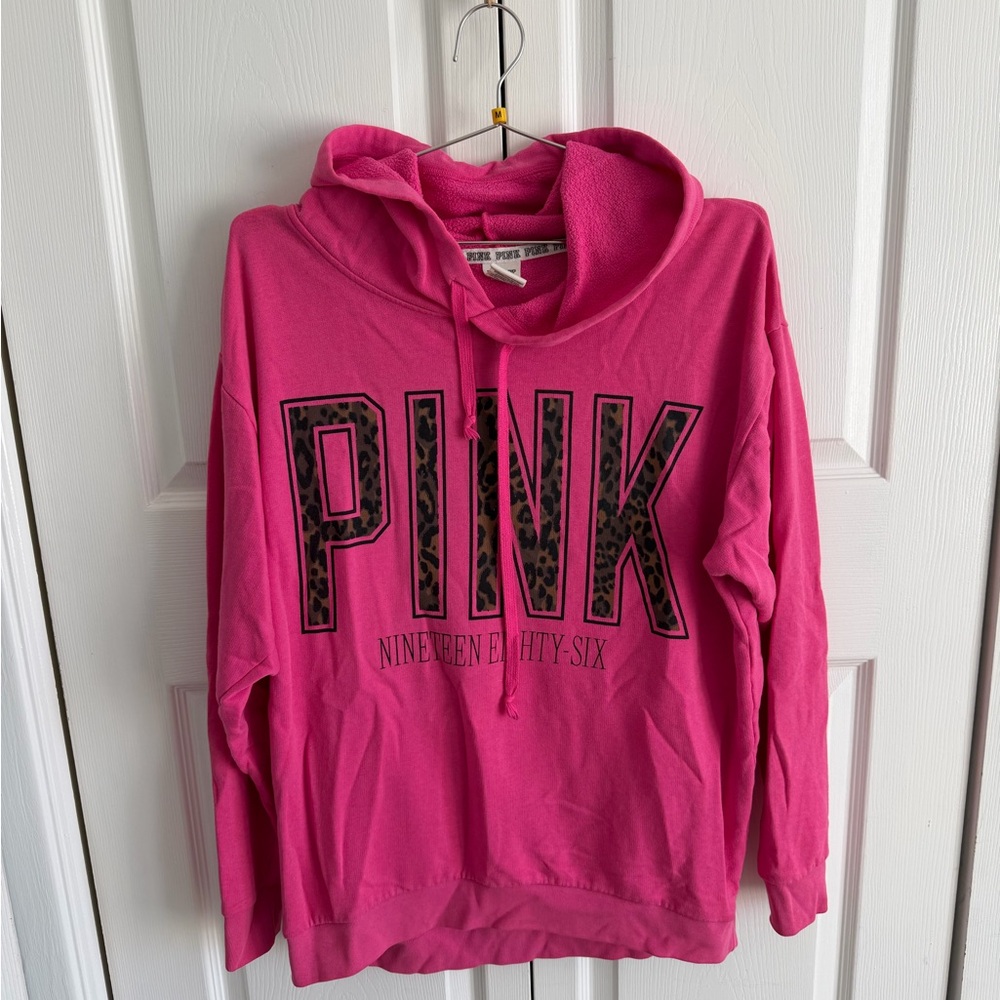 Victoria's Secret PINK Pink Cheetah/Leopard Hoodie